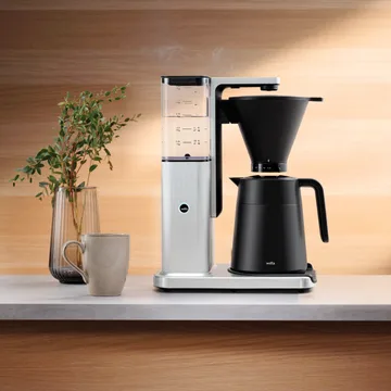 Wilfa Zense Alux thermal coffee maker - Aluminium-black, 1.25 L - Wilfa