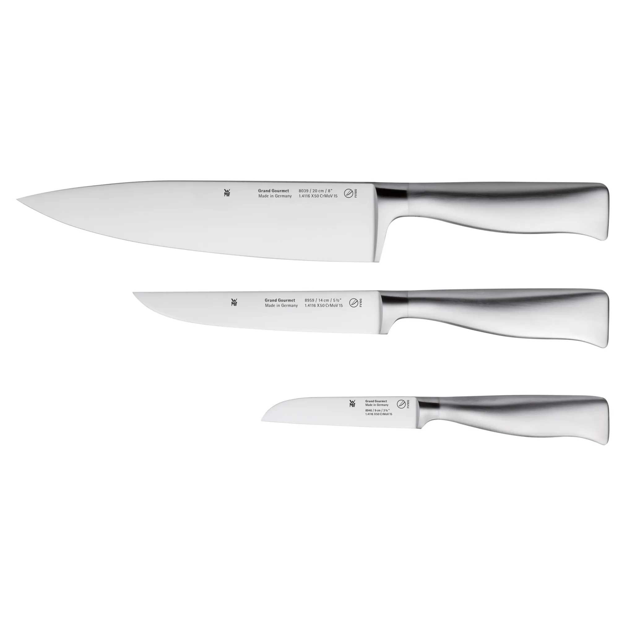 【ドイツNo1メーカー】WMF/Grand Gourmet 包丁セット 3点 Grand Gourmet knifeset 3 pieces from WMF - NordicNest.com