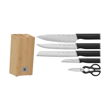 Kineo knife block with 4 knives and scissors - Stainless steel - WMF