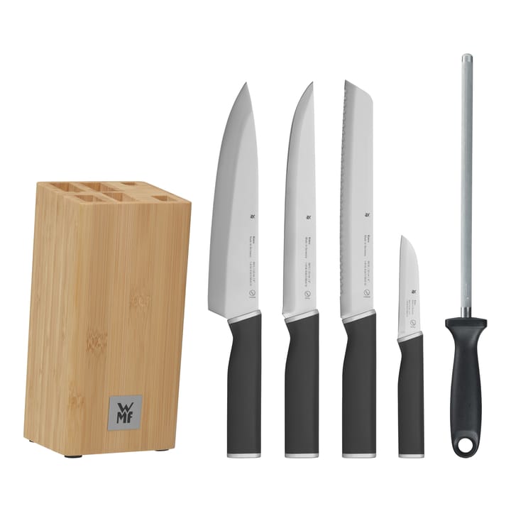 Kineo knife block with cromargan 4 knives , Stainless steel WMF