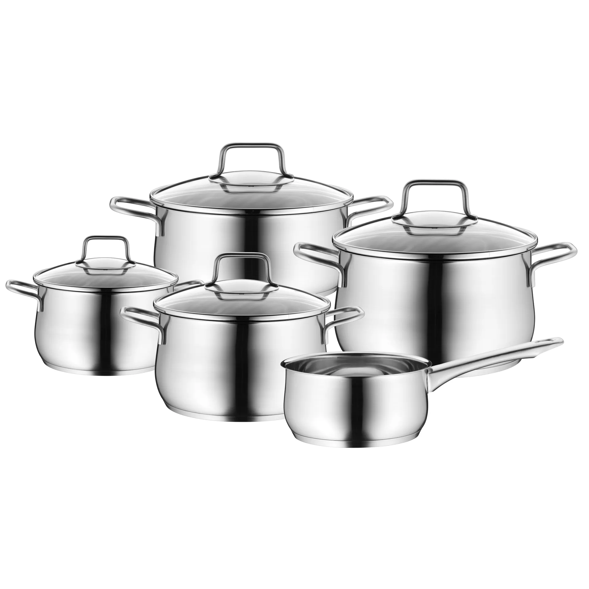 Mattea set of pots 5 pieces, Stainless steel WMF