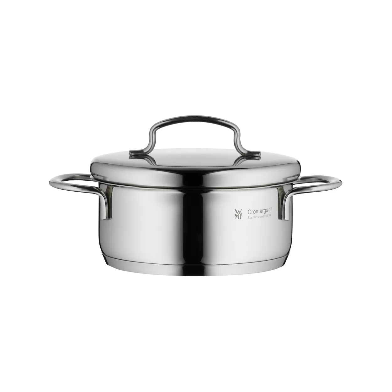 WMF Mini low pot with lid 12 cm Stainless steel | Scandinavian Design | Cooking pots & Casserole dishes | Silver-coloured