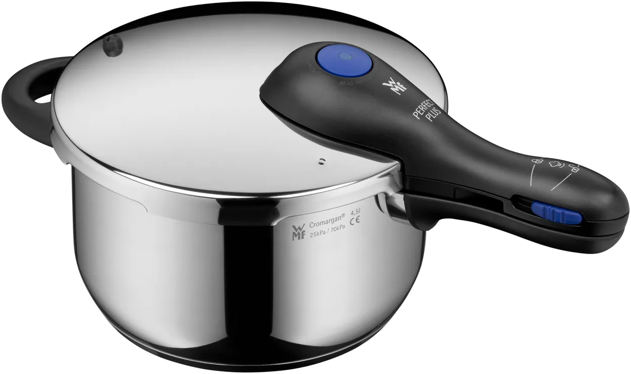 WMF Perfect Plus pressure cooker 4.5 l Chrome | Scandinavian Design | Silver-coloured
