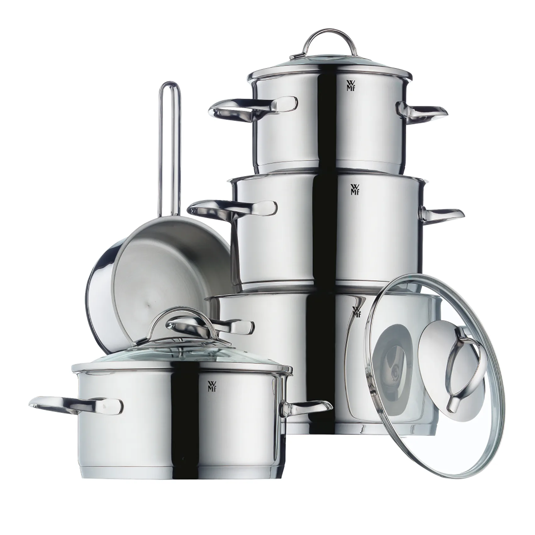 Provence Plus set of pots 5 pieces, Stainless steel WMF