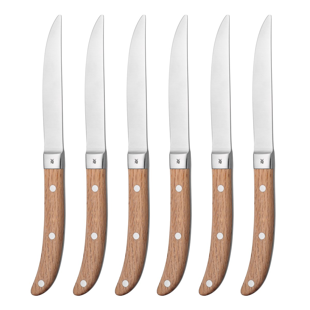 WMF Ranch BBQ knife 6 pieces Stainless steel | Scandinavian Design | Steak knives | Silver-coloured