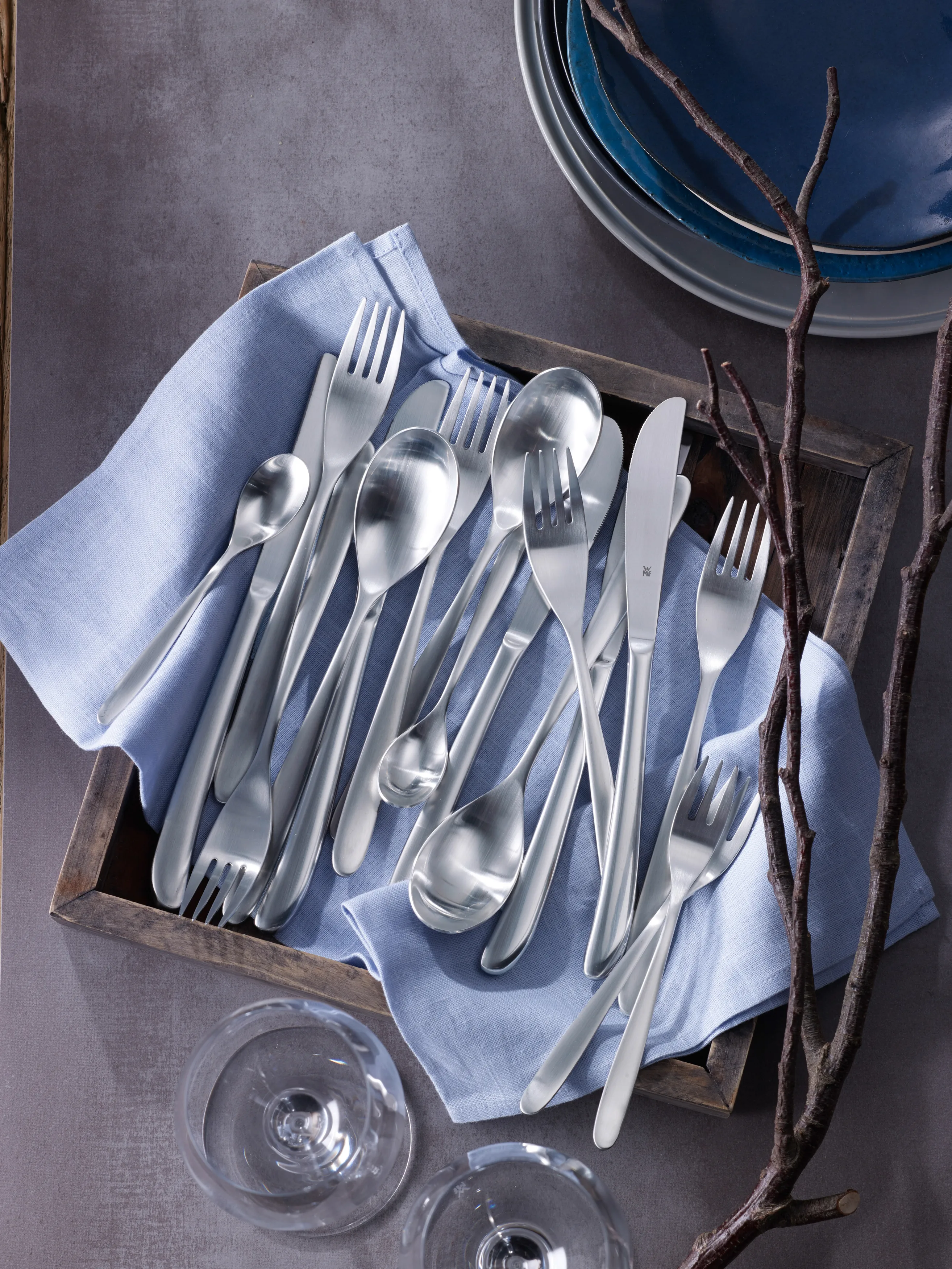 Silk cutlery set, cromargan, polished from WMF - NordicNest.com