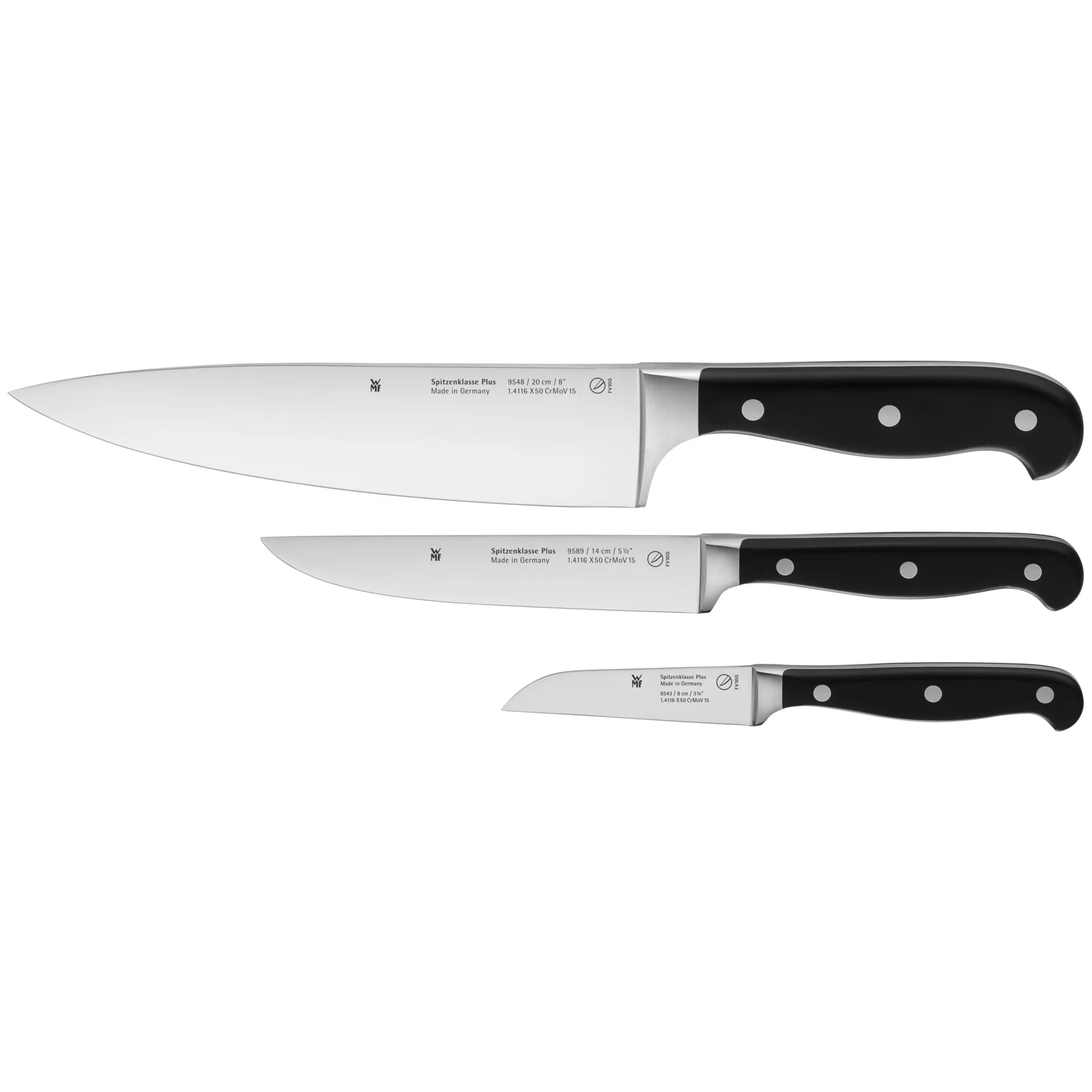 Spitzenklasse Plus knife set 3 pieces, Stainless steel WMF