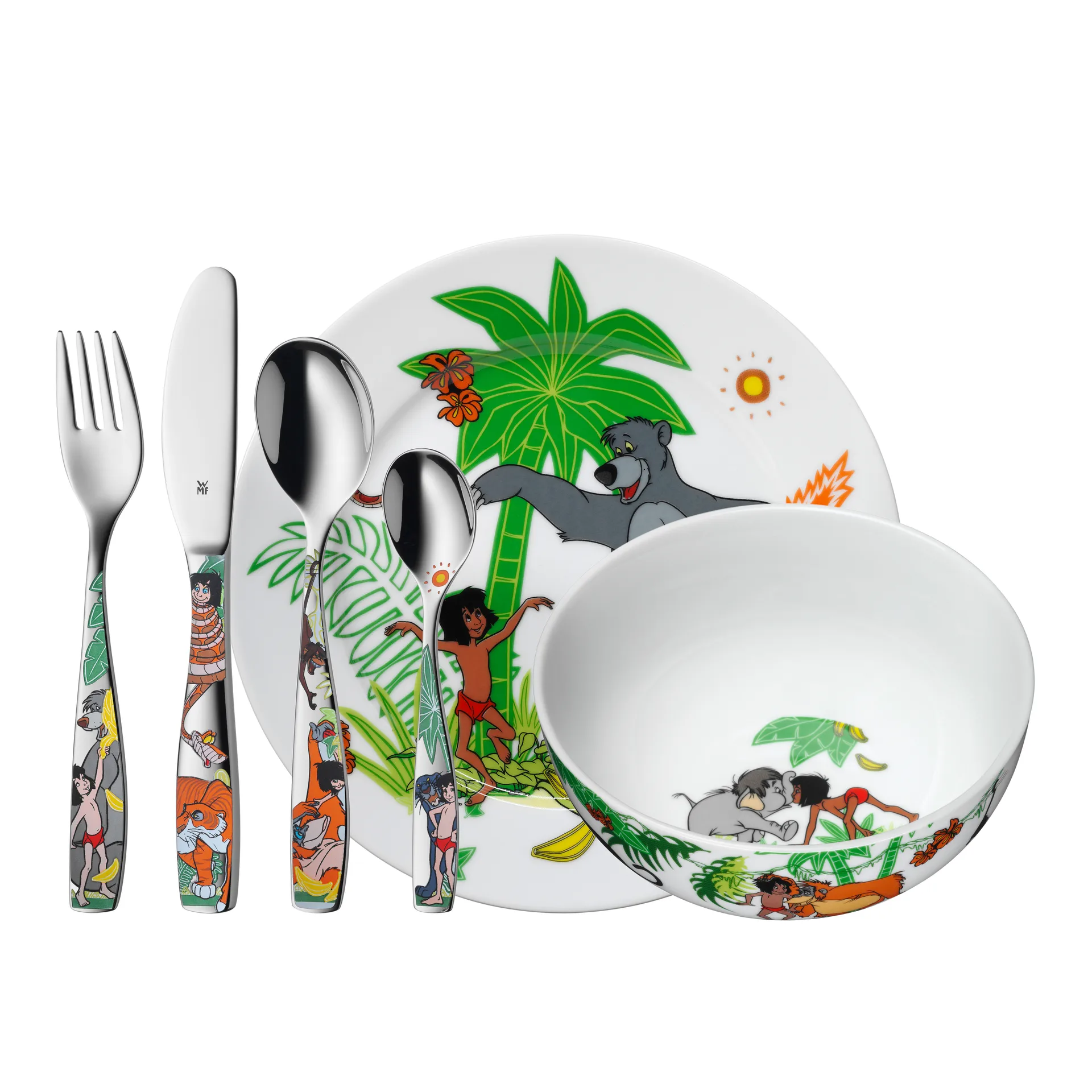 WMF children's dinnerware 6 pieces, Jungle Book WMF