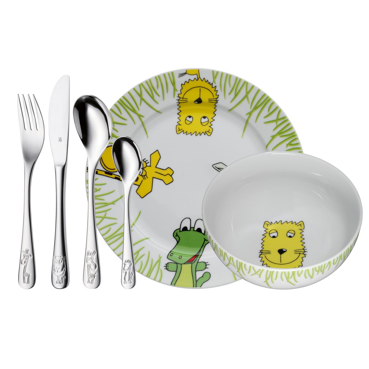 WMF children's dinnerware 6 pieces Safari | Scandinavian Design | Children's tableware | Multi