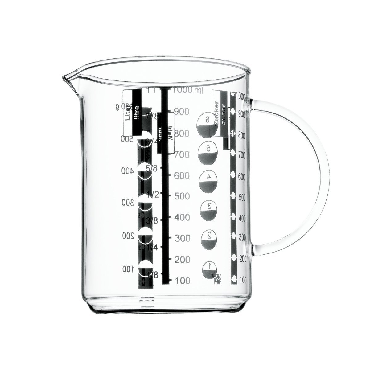 WMF pitcher 1 l Clear | Scandinavian Design | Measuring spoons, cups & jugs | Transparent