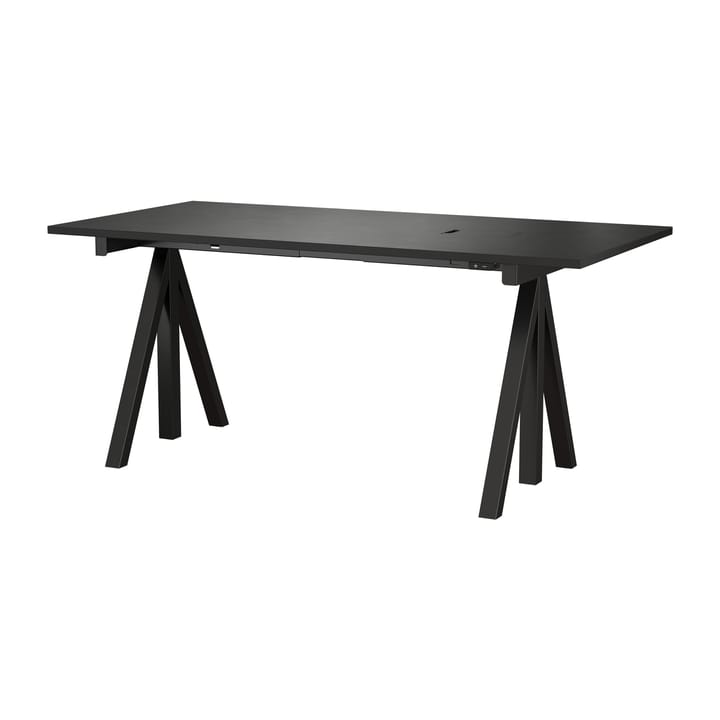 Works desk black 78x160 cm - undefined - Works