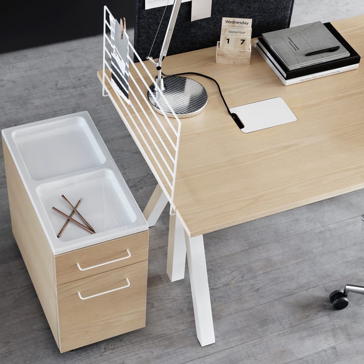Works desk table top, Light grey, linoleum, 120 cm Works