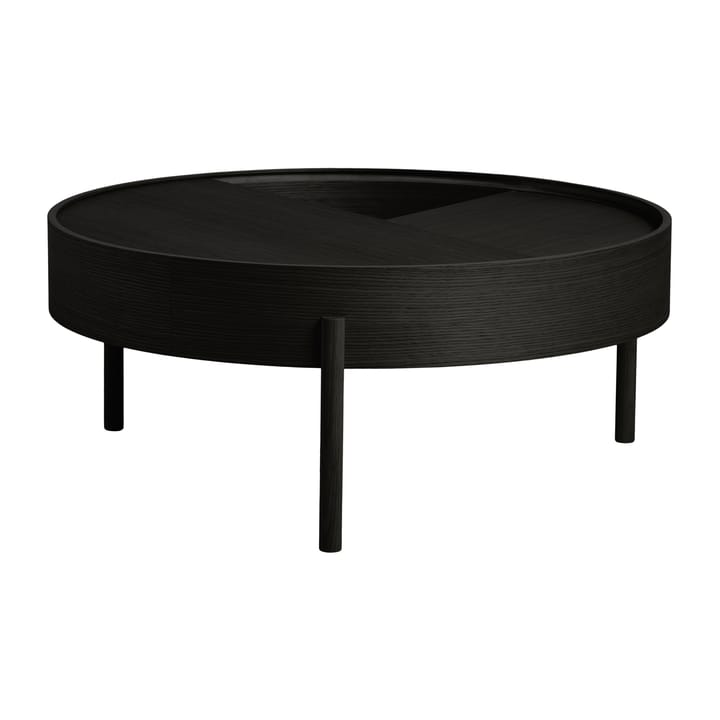 Arc coffee table 89 cm - Black ash - Woud