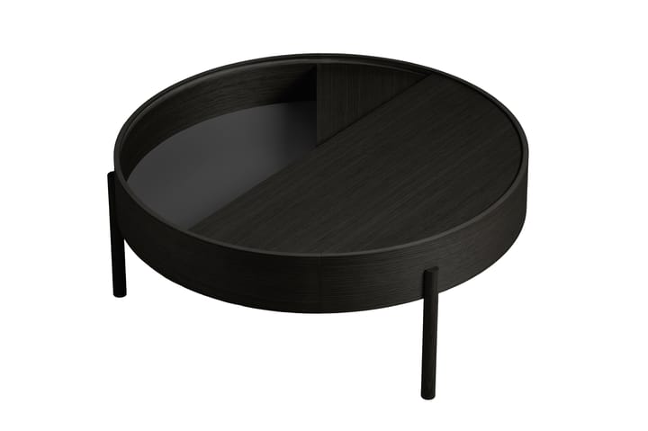 Arc coffee table 89 cm - Black ash - Woud