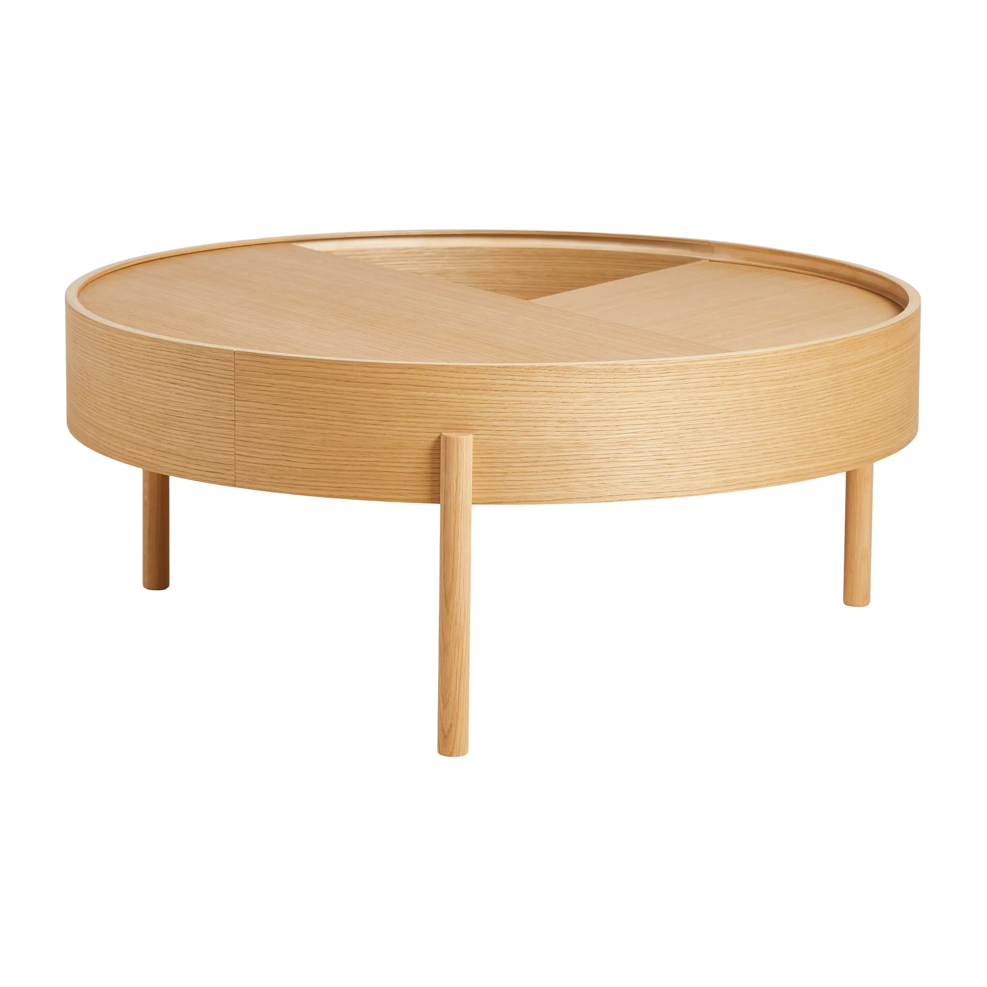 Arc coffee table 89 cm, Oiled oak Woud