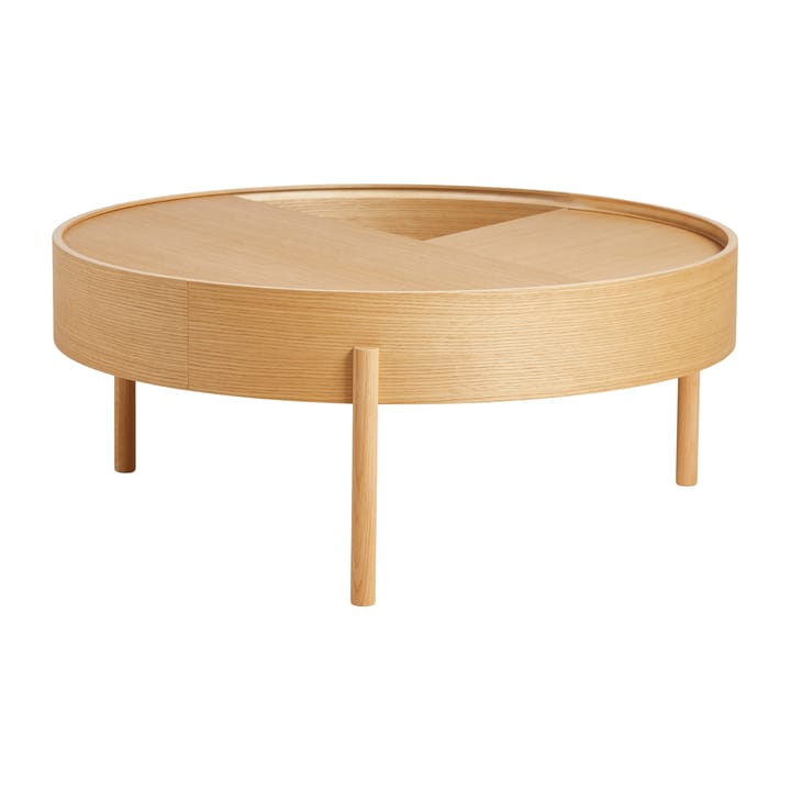 Arc coffee table 89 cm - Oiled oak - Woud