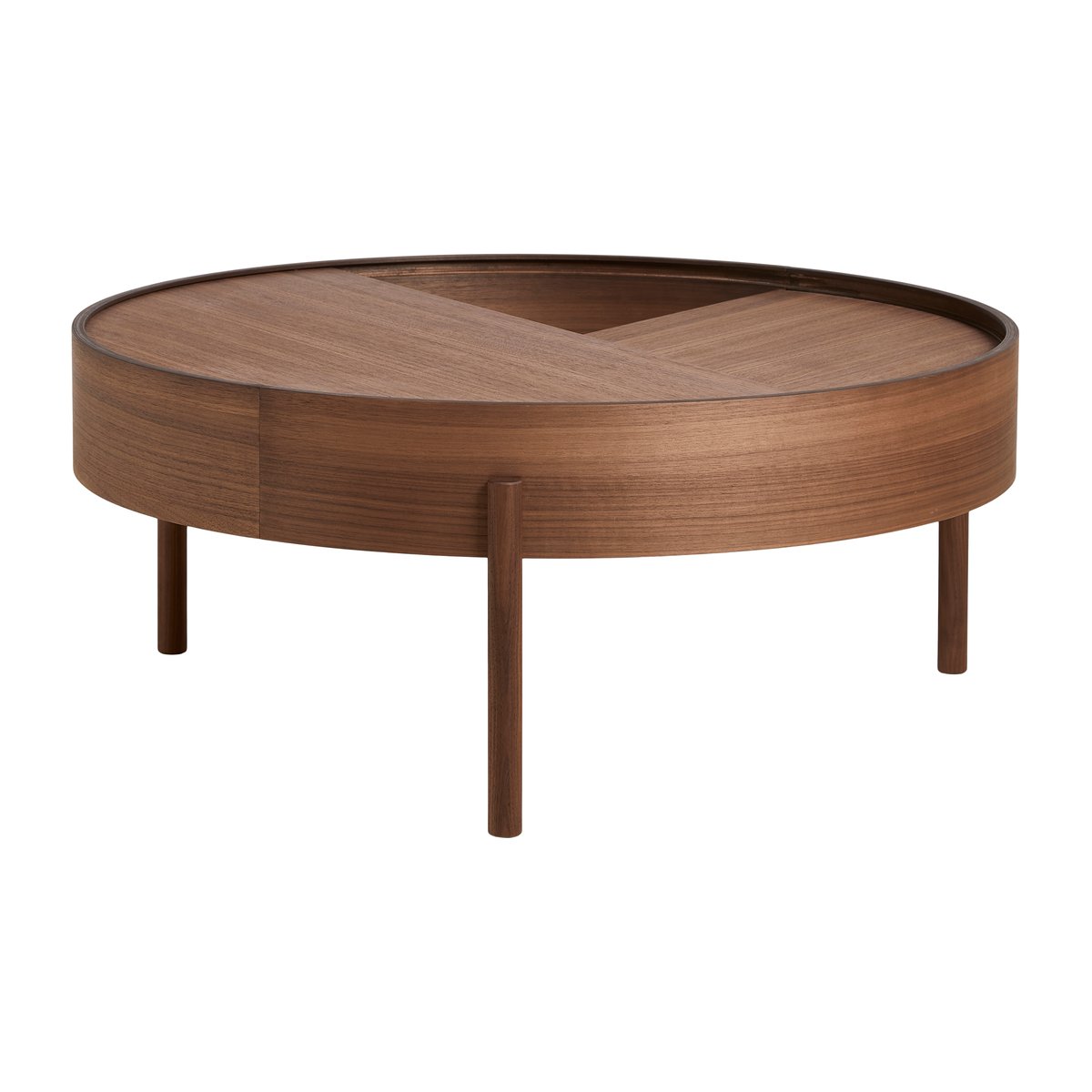 Woud Arc coffee table 89 cm Walnut | Scandinavian Design | Coffee tables | Brown