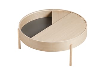 Arc coffee table 89 cm - White pigmented ash - Woud