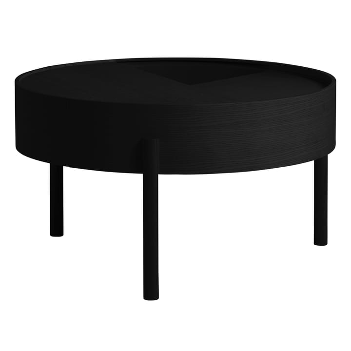 Arc coffee tableØ66 cm - Black-ash - Woud