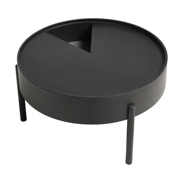 Arc coffee tableØ66 cm - Black-ash - Woud