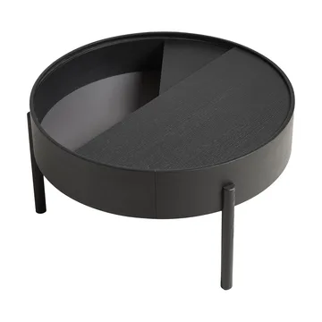 Arc coffee tableØ66 cm - Black-ash - Woud