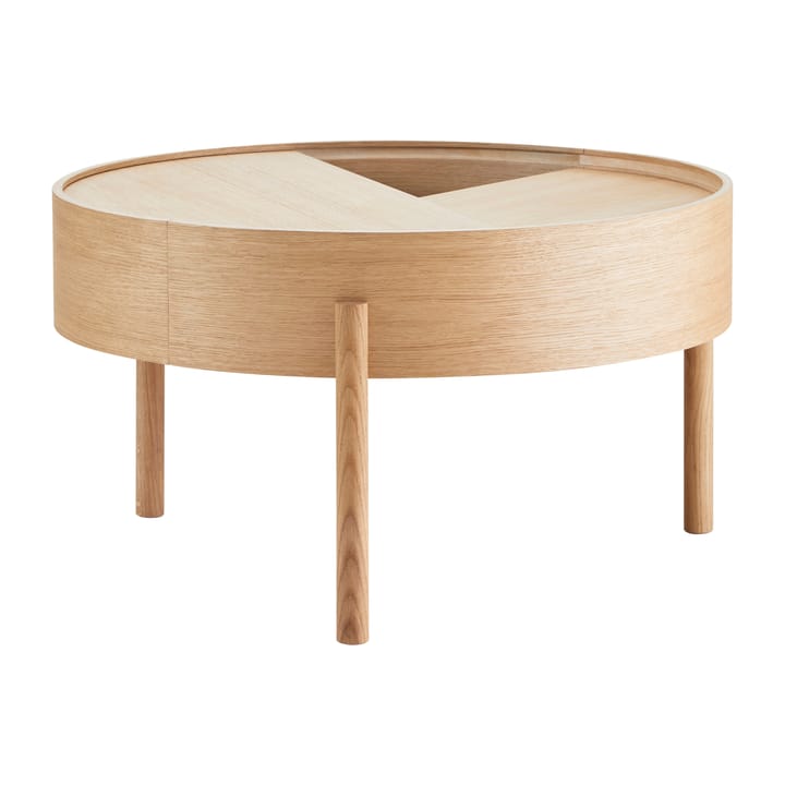 Arc coffee tableØ66 cm - Oiled oak - Woud