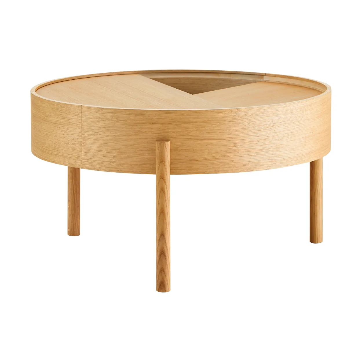 Woud Arc coffee tableo66 cm Oiled oak | Scandinavian Design | Coffee tables | Beige