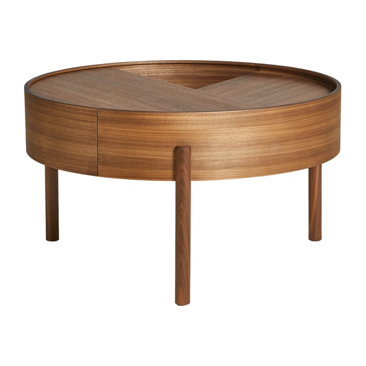 Arc coffee tableØ66 cm - Walnut - Woud