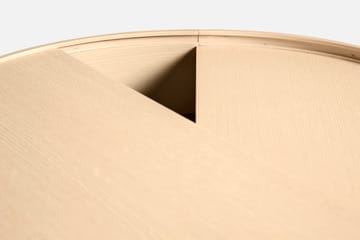 Arc coffee tableØ66 cm - White pigmented oak - Woud