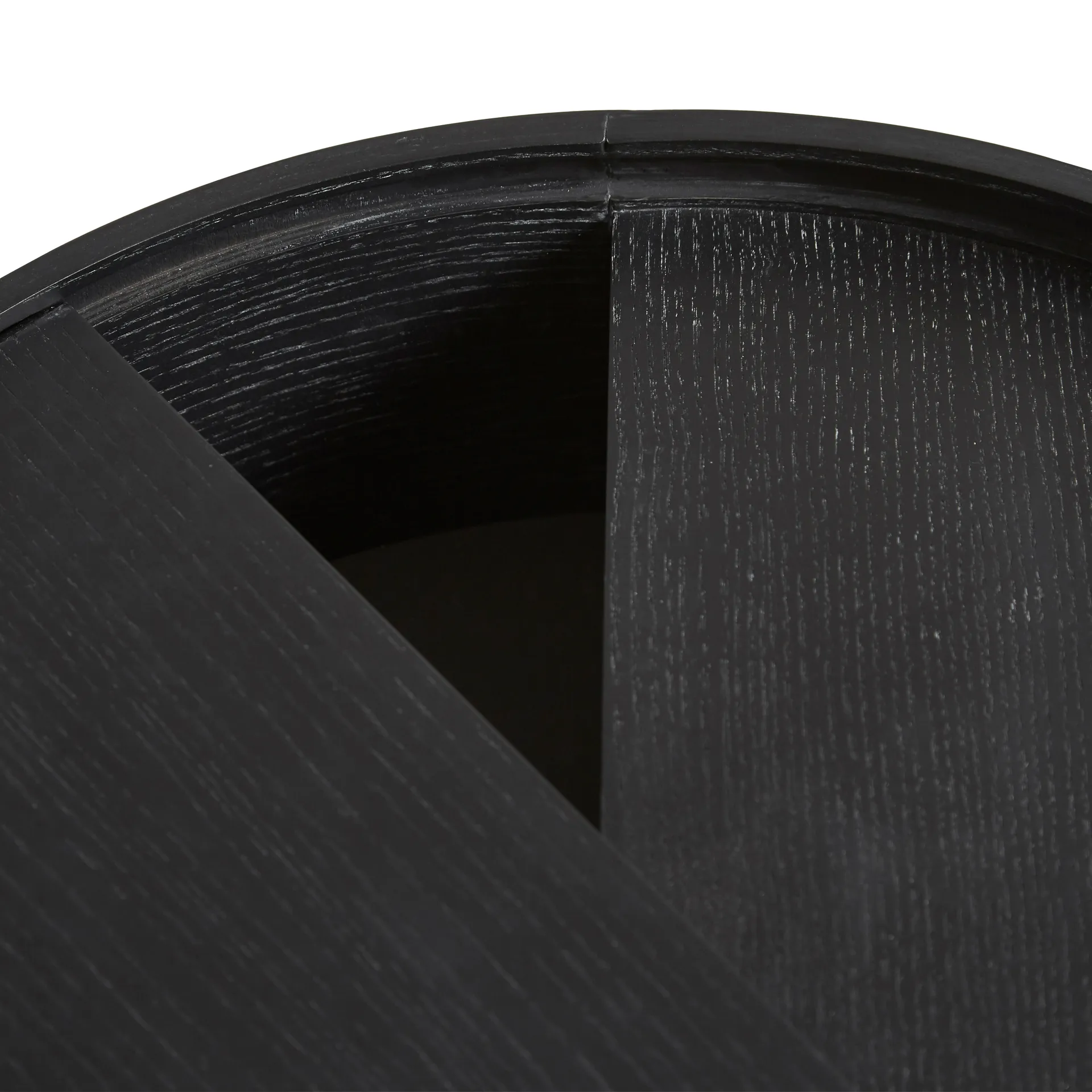 Arc side table, Black-ash Woud