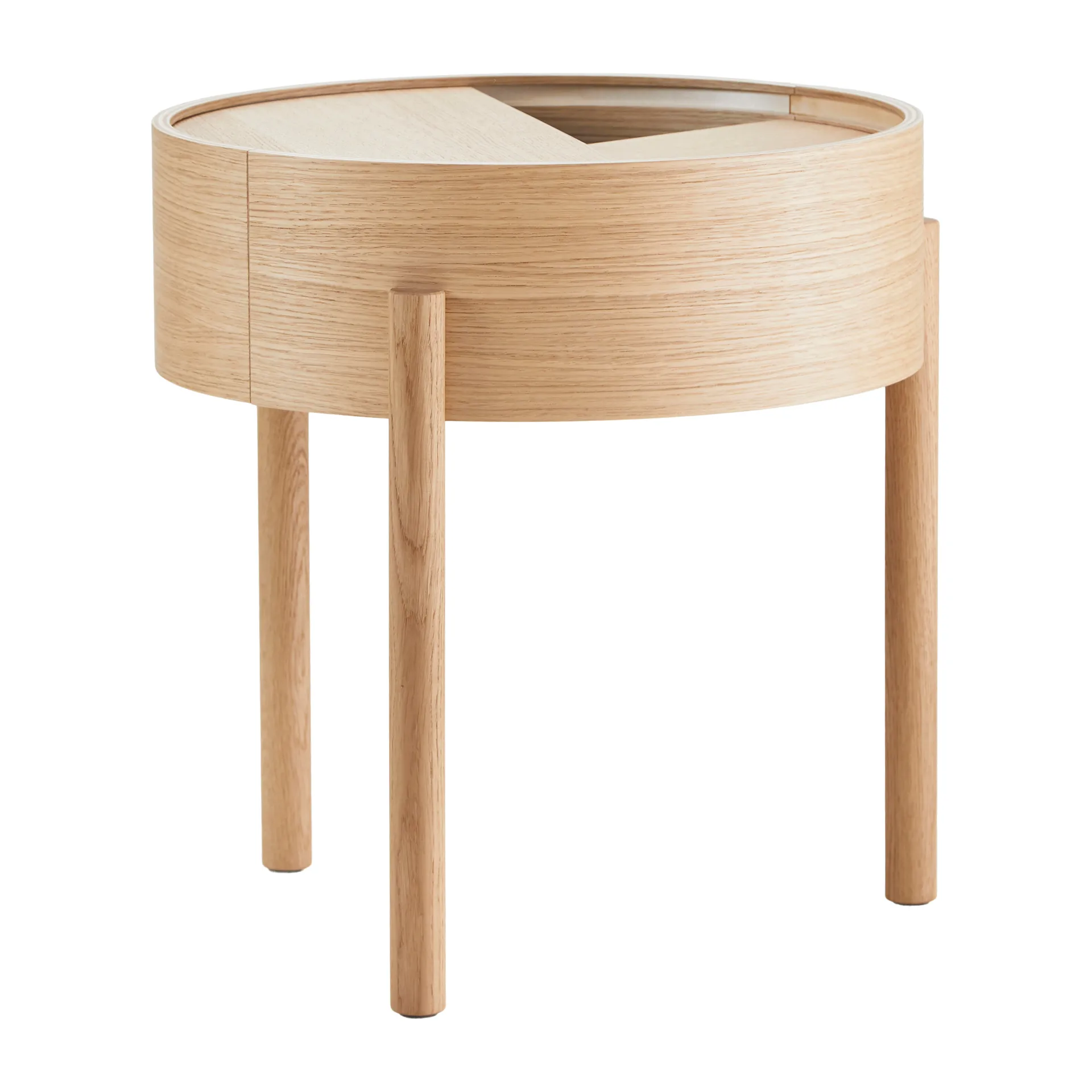 Arc side table, Oiled oak Woud