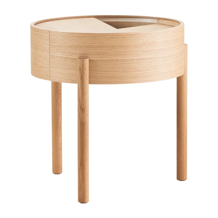 Arc side table - White pigmented oak - Woud
