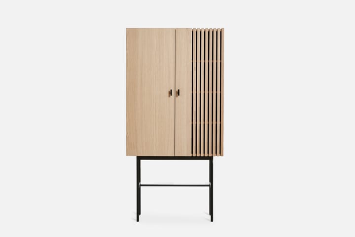 Array cabinet. 80 cm - White pigmented oak - Woud