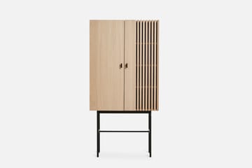 Array cabinet. 80 cm - White pigmented oak - Woud