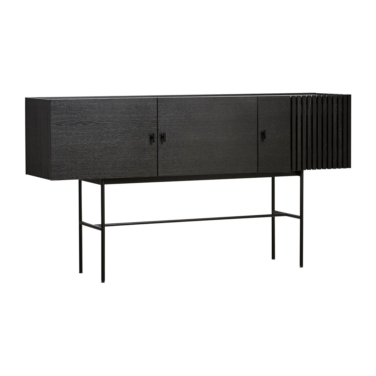 Woud Array side table, 180 cm Black oak | Scandinavian Design | Side tables | Black
