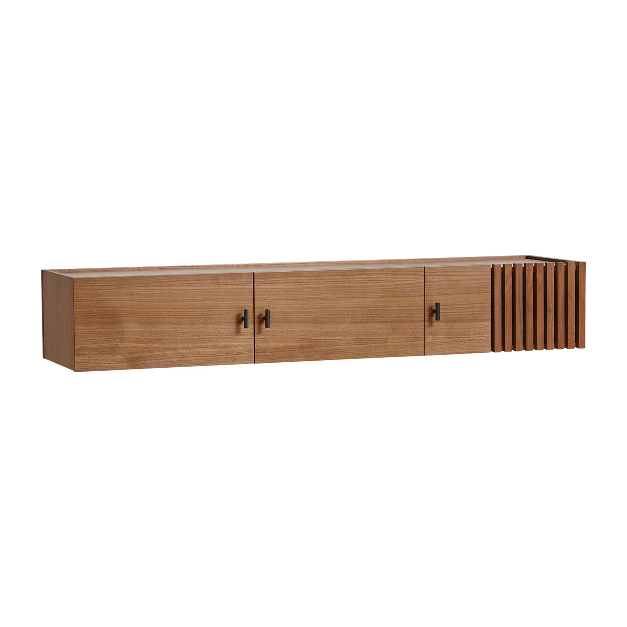 Woud Array side table, wall-mounted, 150 cm Walnut | Scandinavian Design | Dressers & sideboards | Brown
