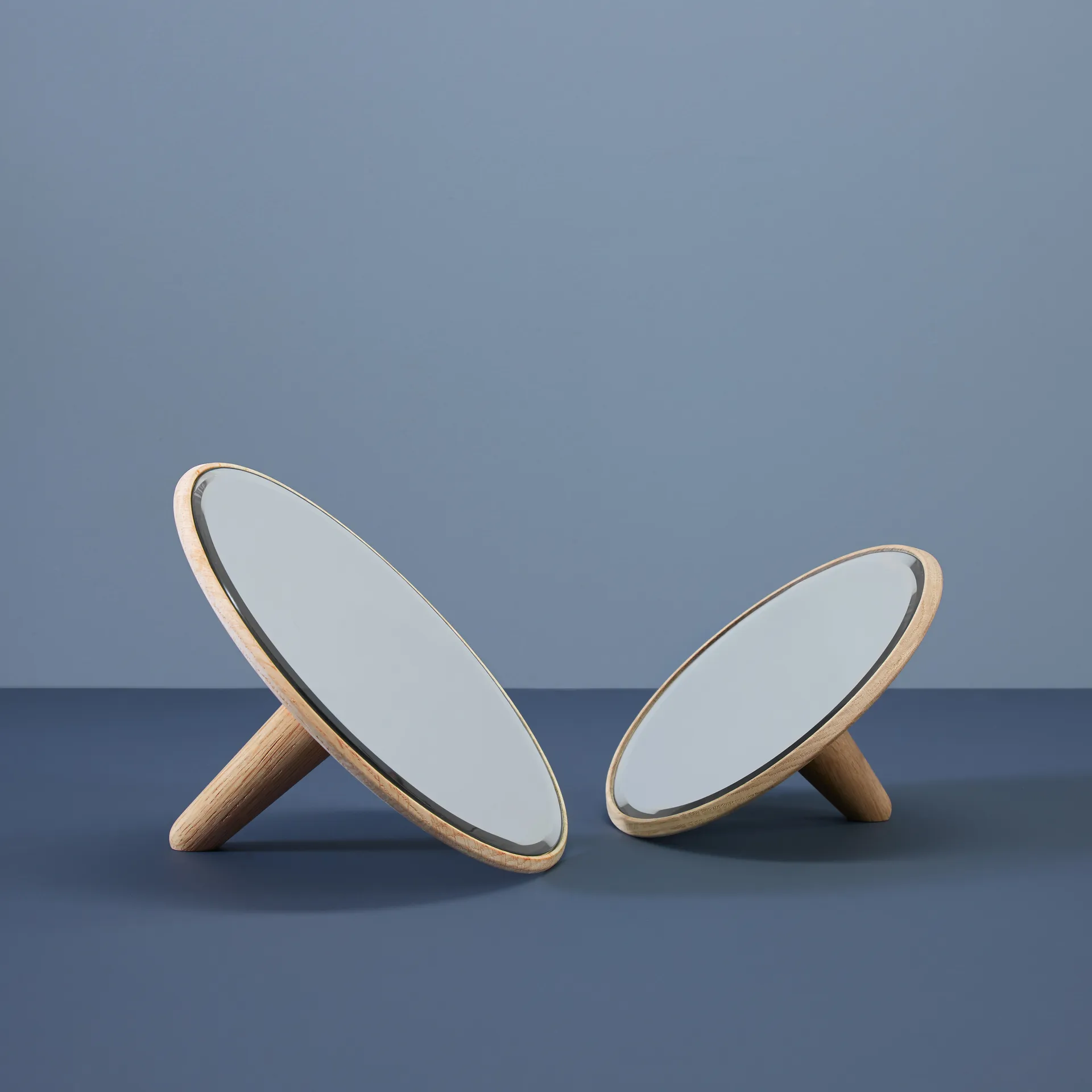 Barb mirror large, Oak Woud
