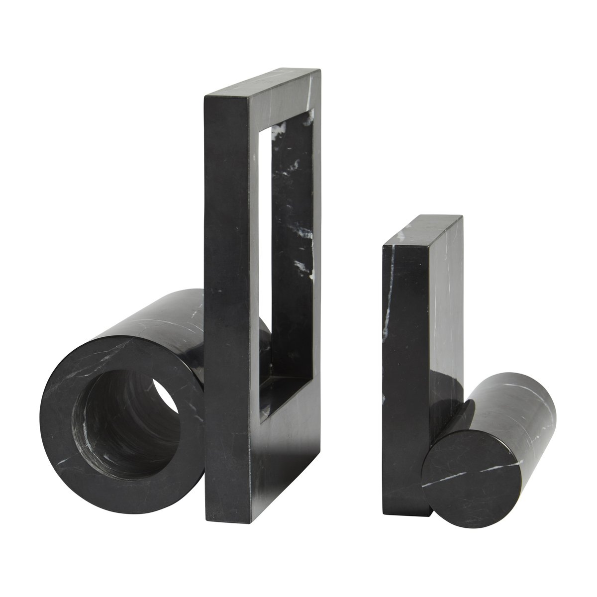 Woud Booknd book support marble Black | Scandinavian Design | Decorative accessories | Black
