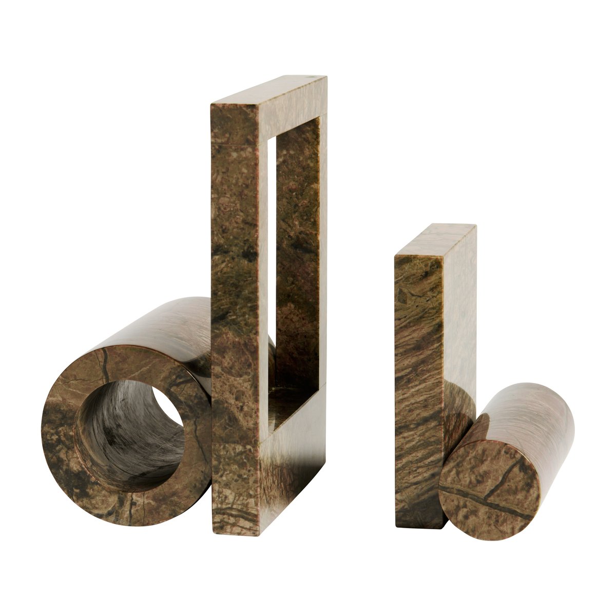 Woud Booknd book support marble Brown | Scandinavian Design | Decorative accessories | Brown