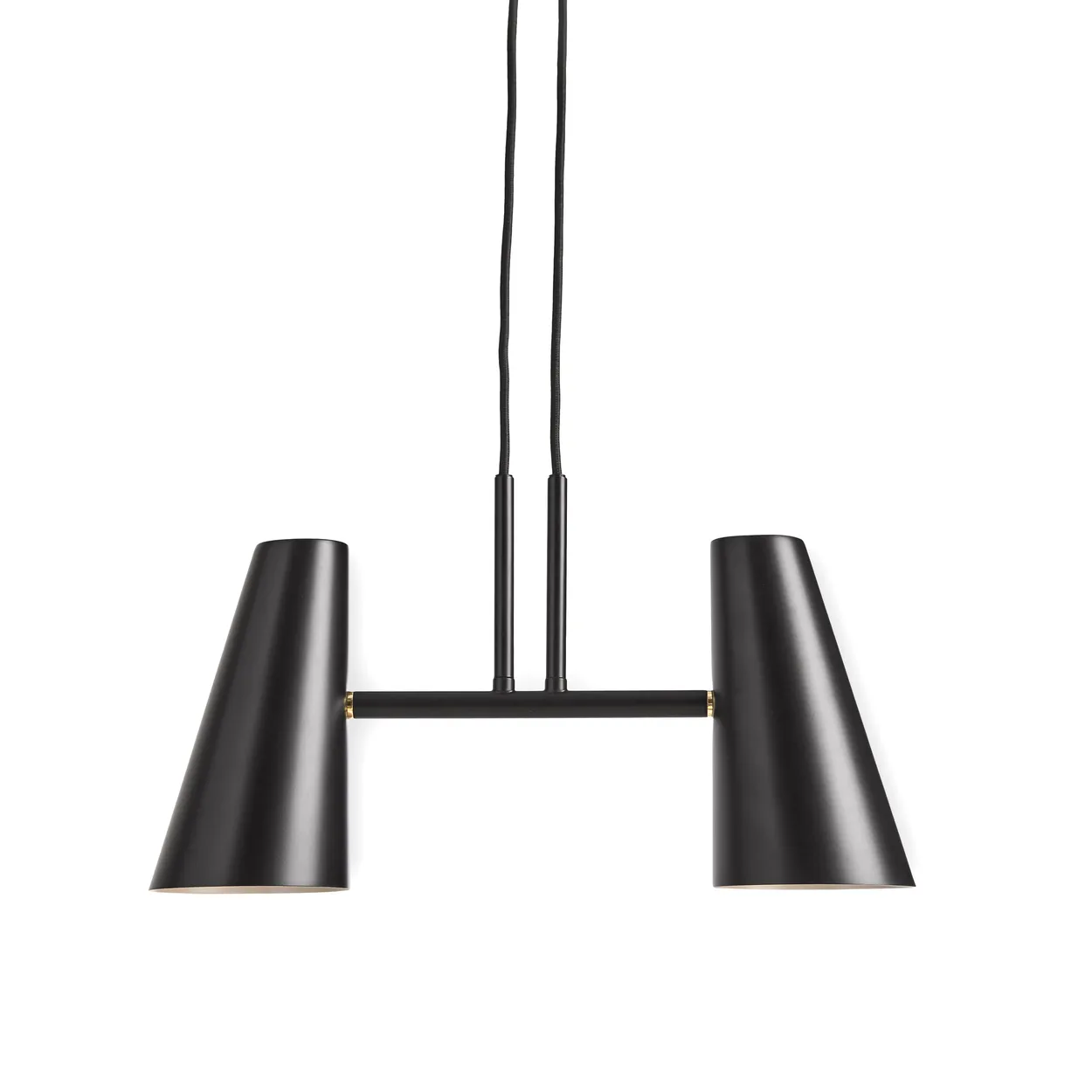 Woud Cono pendant lamp 2 shades Black | Scandinavian Design | Pendant lamps | Black