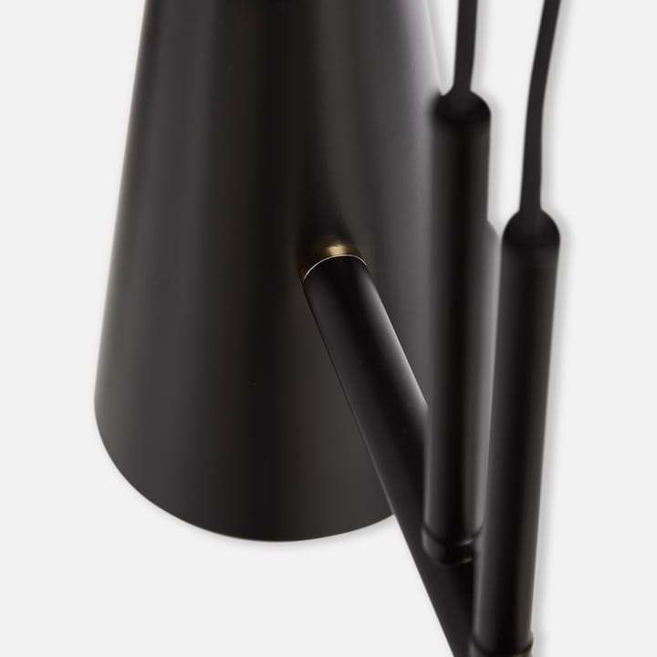 Cono pendant lamp 2 shades, Black Woud