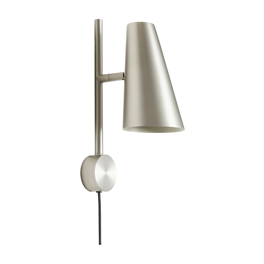 Woud Cono wall lamp Satin | Scandinavian Design | Wall lights | Grey
