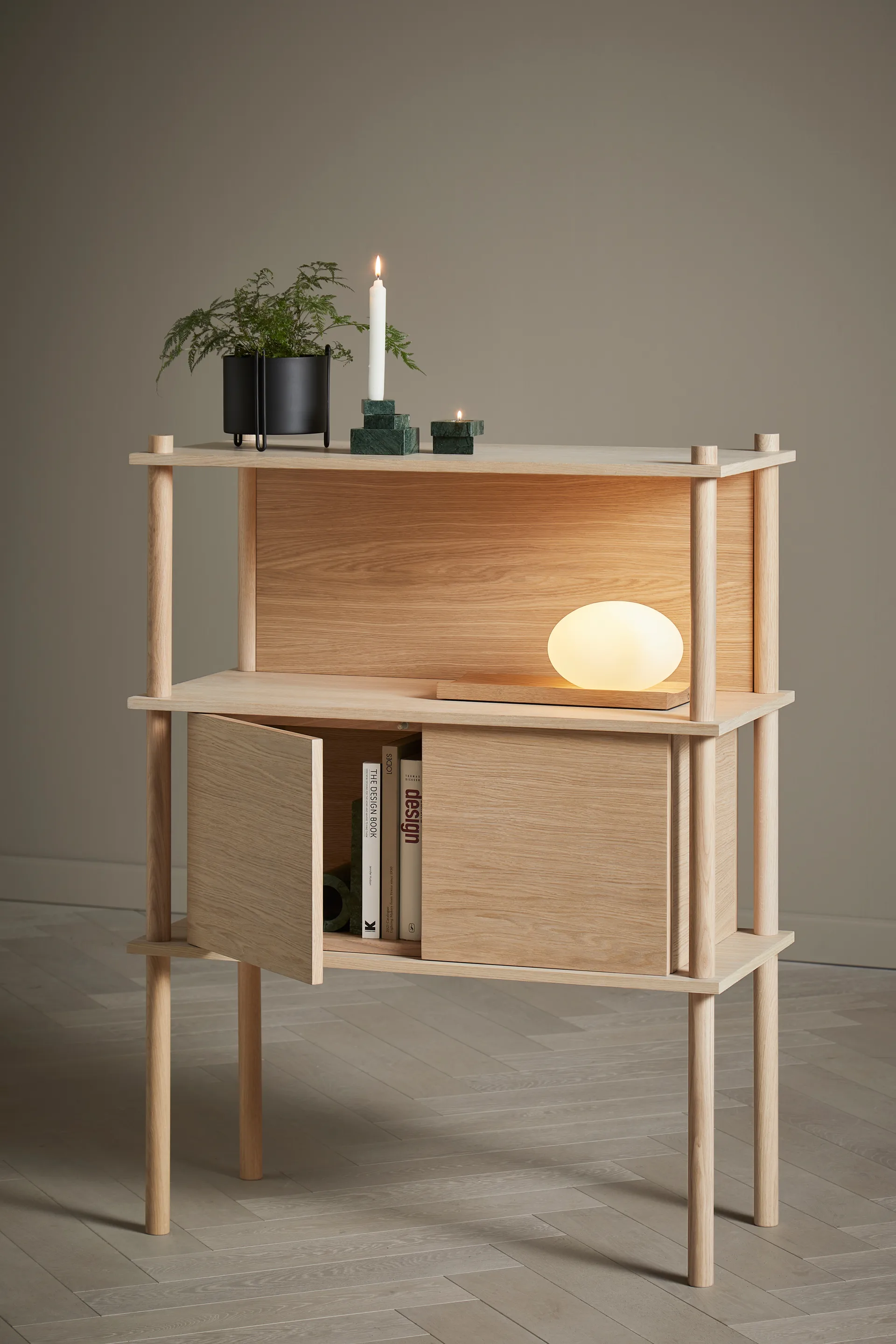 Dew table lamp/wall lamp, Oak Woud