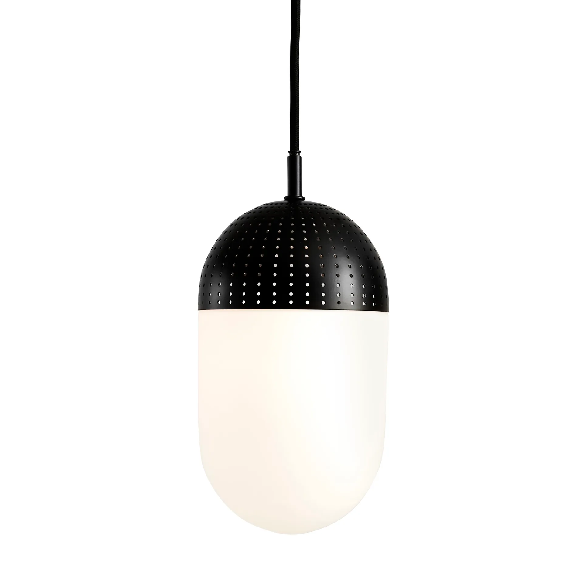 Dot pendant large, black Woud