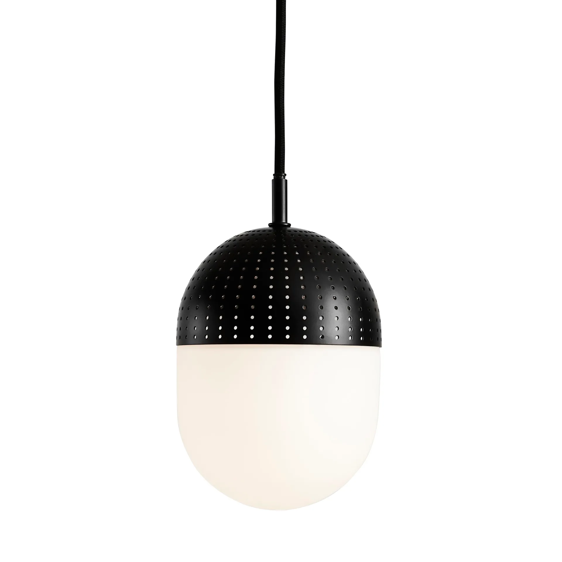Dot pendant medium, black Woud