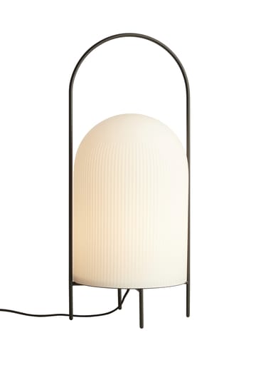 Ghost floor lamp - Black-white opal glass - Woud