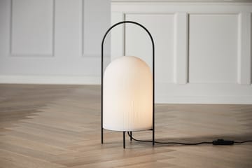 Ghost floor lamp - Black-white opal glass - Woud