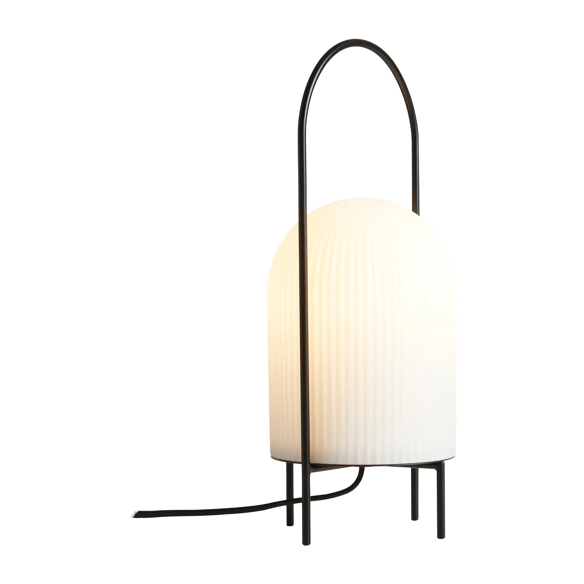 Ghost table lamp, Black-whitet opalglass Woud