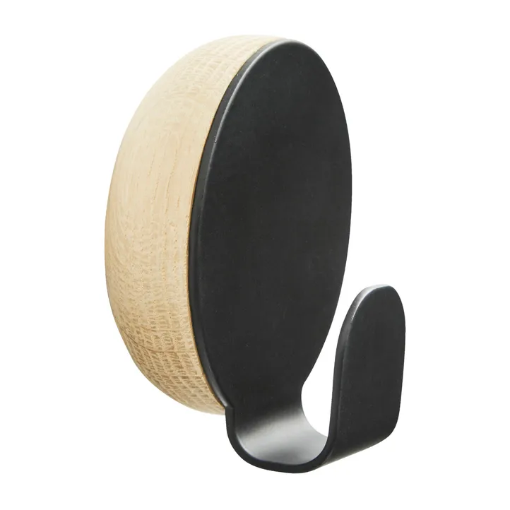 Woud Haak hook Black | Scandinavian Design | Clothes hooks & hangers | Black