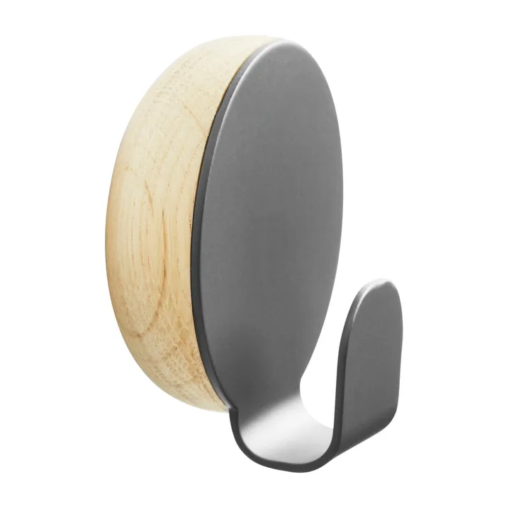 Haak hook, Dark grey Woud